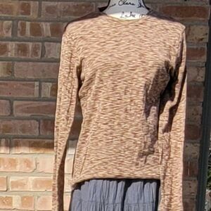 Vintage GAP Y2K Women's Brown Long Sleeve Top- XL